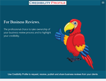 Tablet Screenshot of credibilityprofile.com